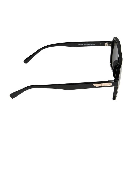 DIFF EYEWEAR Cameron Oversized Navigator Sunglasses in Black & Grey Polarized Ne main image 7